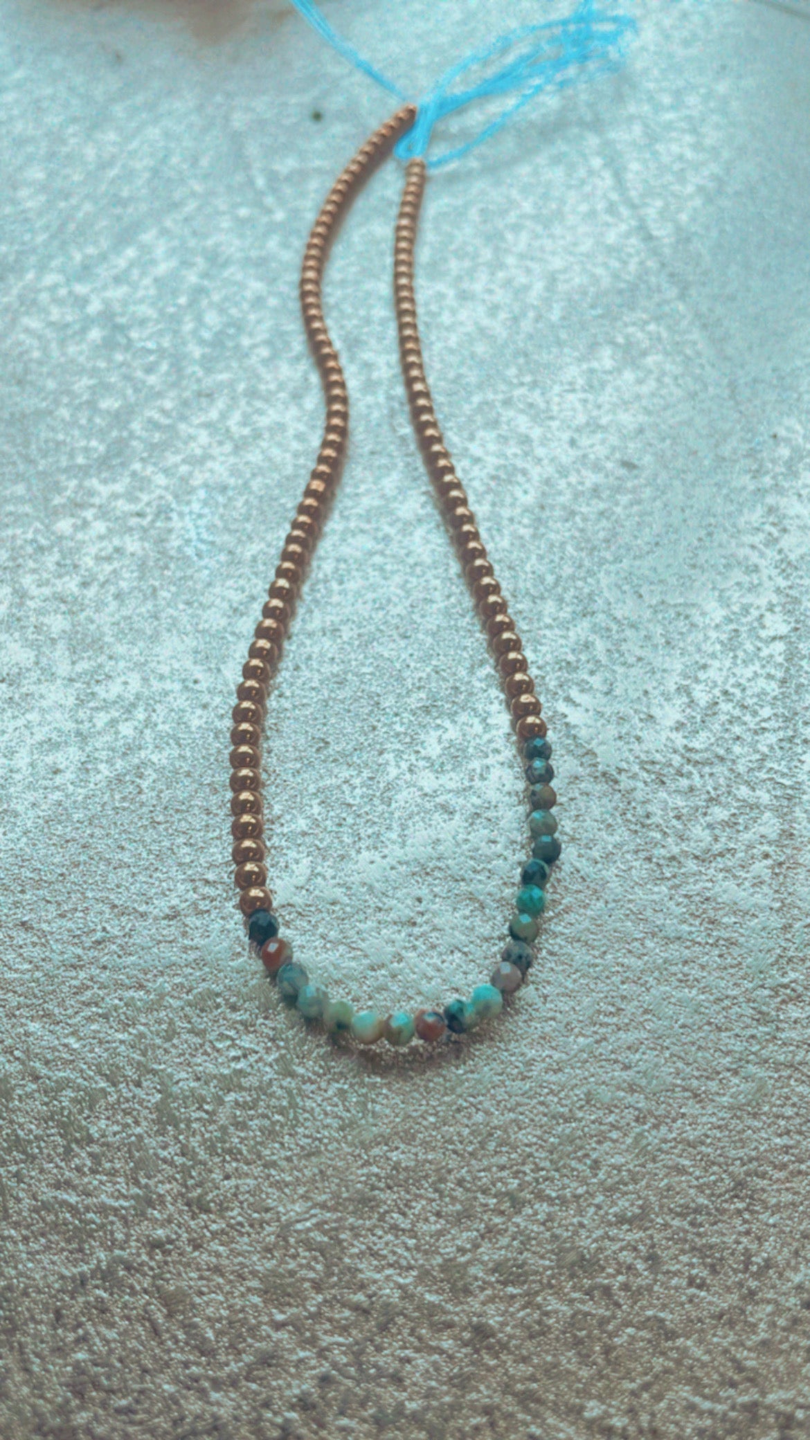 African Turquoise Anklet