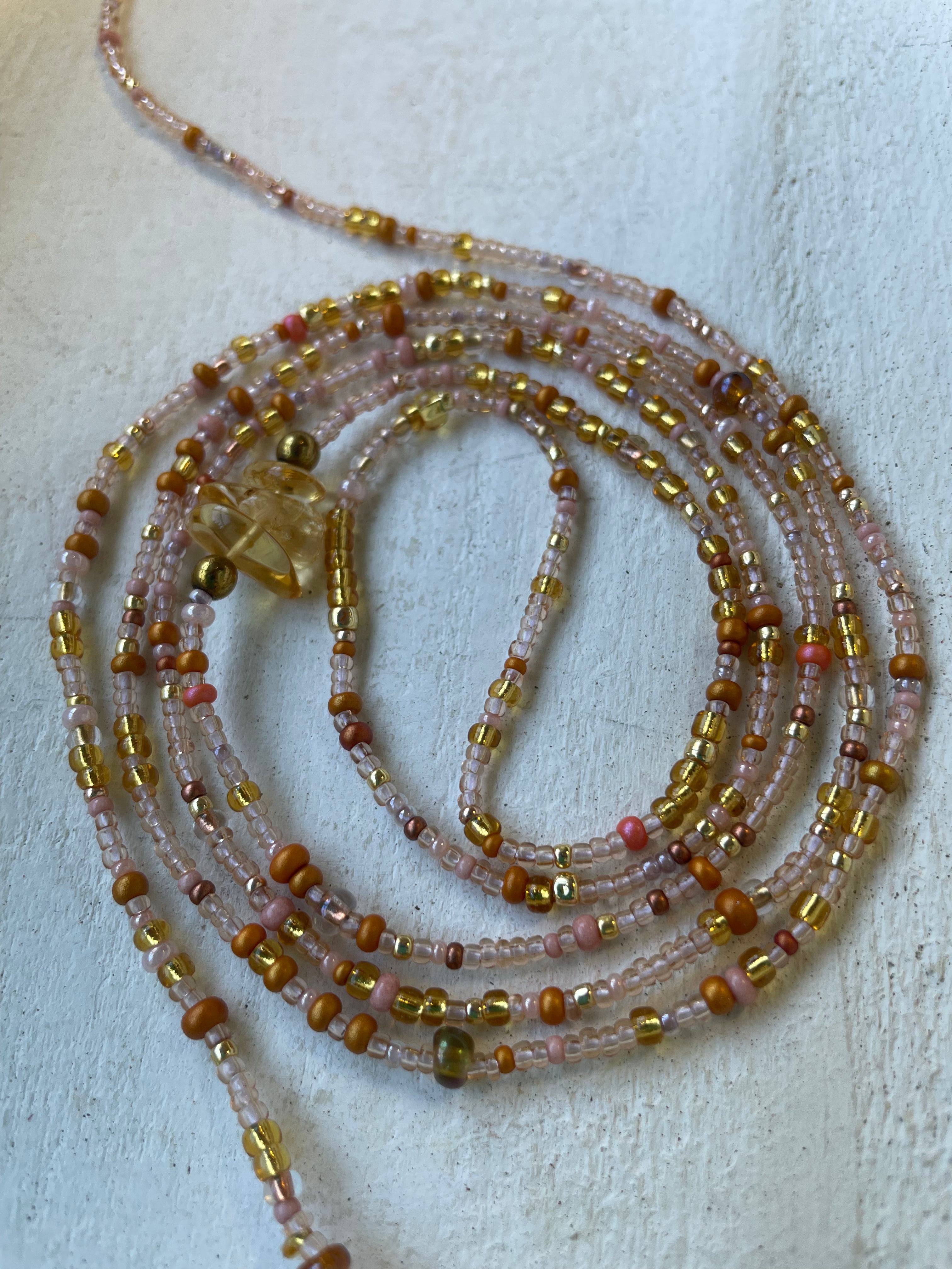 Rose Gold + Citrine